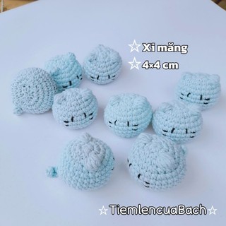 Móc khóa mèo mini 4cm bằng len handmade