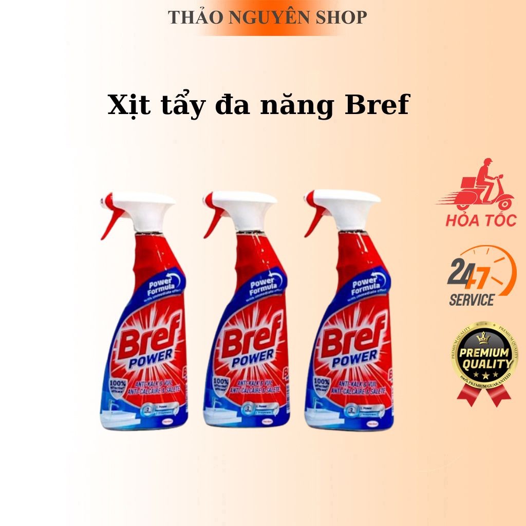 Xịt tẩy đa năng Bref Power tẩy vệ sinh tẩy bếp đánh bay vết bẩn hàng Đức chính hãng