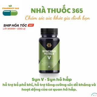 [Hỗ trợ hô hấp] Syn 5 - Thực phẩm bảo vệ sức khỏe Synchrovitals V Siberian - 60 viên