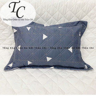 Vỏ gối đầu cotton poly trần bông dày dặn- kích thước 45cm x 65cm