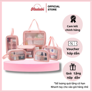  Túi Đựng Mỹ Phẩm WashBag Mini Trong Suốt 3 Size 3 Màu Chống Thấm Nước Để Đồ Trang Điểm Đồ Cá Nhân. 