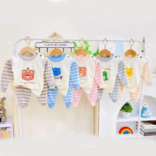 Bộ quần áo trẻ em dài tay , đồ bộ dài tay chất nỉ cho bé trai và bé gái từ 5kg đến 15kg