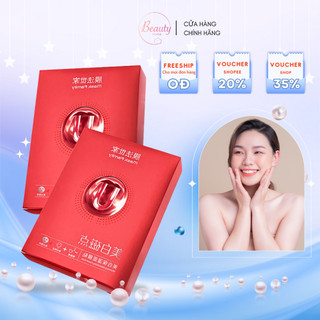 Mặt nạ dưỡng ẩm trắng da mask family, mặt nạ từ tính siêu cấp ẩm, trắng da cao cấp hộp 25ml ×10 miếng