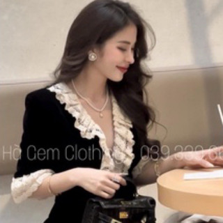 váy nhung pha ren cao cấp chỉ có mầu đỏ