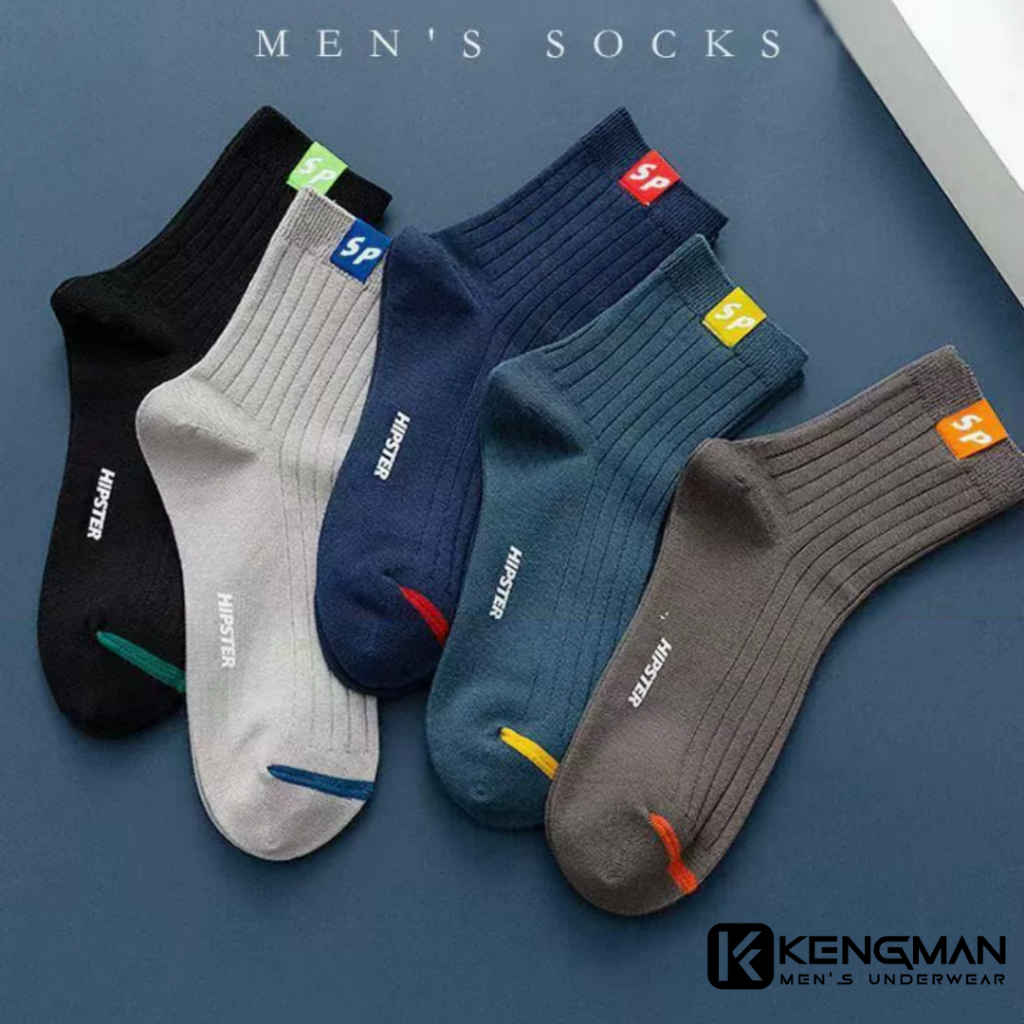 Combo 5 đôi tất nam cổ lửng vớ nam nữ style Hàn Quốc vải cotton kháng khuẩn tất nam thoáng khí mềm m