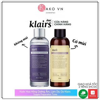 Toner Klairs cho da nhạy cảm, ngừa mụn Klairs Supple Preparation Toner
