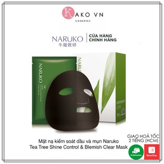 ( Bản Đài ) Mặt Nạ Tràm Trà Naruko Tea Tree Shine Control & Blemish Clear Mask