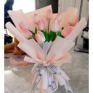 hoa tulip bó 10 bông siêu rẻ, đẹp dùng làm quà tặng, trang trí...hoa sáp, hoa nhũ, hoa giả hoa tulip