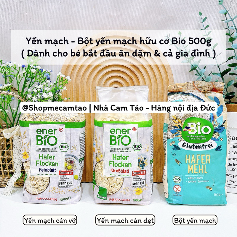 (Date: 2027) YẾN MẠCH HỮU CƠ EnerBio - 500g