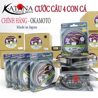 Cước câu okamoto 4 con cá cơm chính hãng