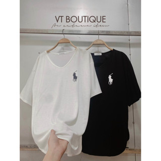 [Ảnh thật] Áo thun cotton giấy cộc tay form thụng giấu quần cổ tim vạt bầu HÌNH CON NGỰA nữ freesize 2 màu hottrend