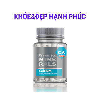 [ Bổ sung canxi hỗ trợ xương ] Thực phẩm bảo vệ sức khỏe Essential Minerals Calcium – 60 viên/lọ