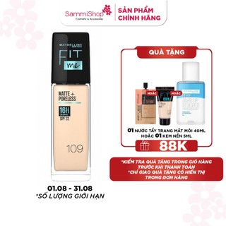 Kem nền kiềm dầu chống nắng Maybelline Fit Me Matte+Poreless SPF22