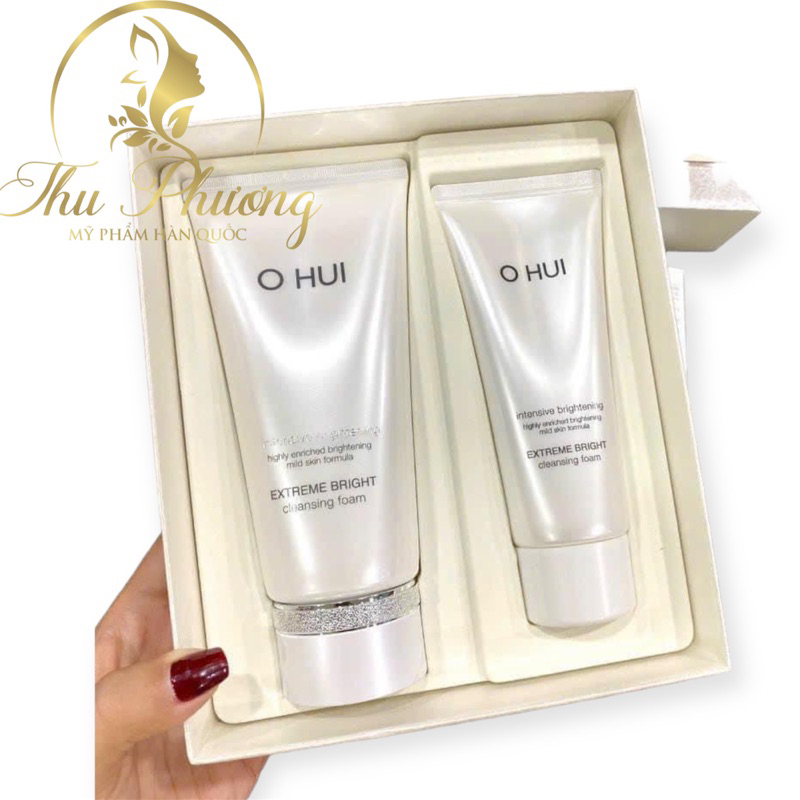 SET SỮA RỬA MẶT TRẮNG DA OHUI WHITE 160ML + 100ML