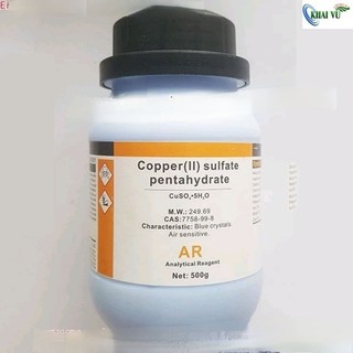 CuSO4 đồng sulfate 500g copper II sulfate đồng sunphat Xilong tinh khiết CuSO4.5H2O