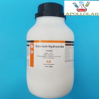 Calcium hydroxide Ca(OH)2 tinh khiết Xilong chai 500g canxi hidroxit