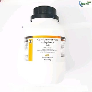 CaCl2 canxi clorua 500g calcium chloride khan tinh khiết anhydrous