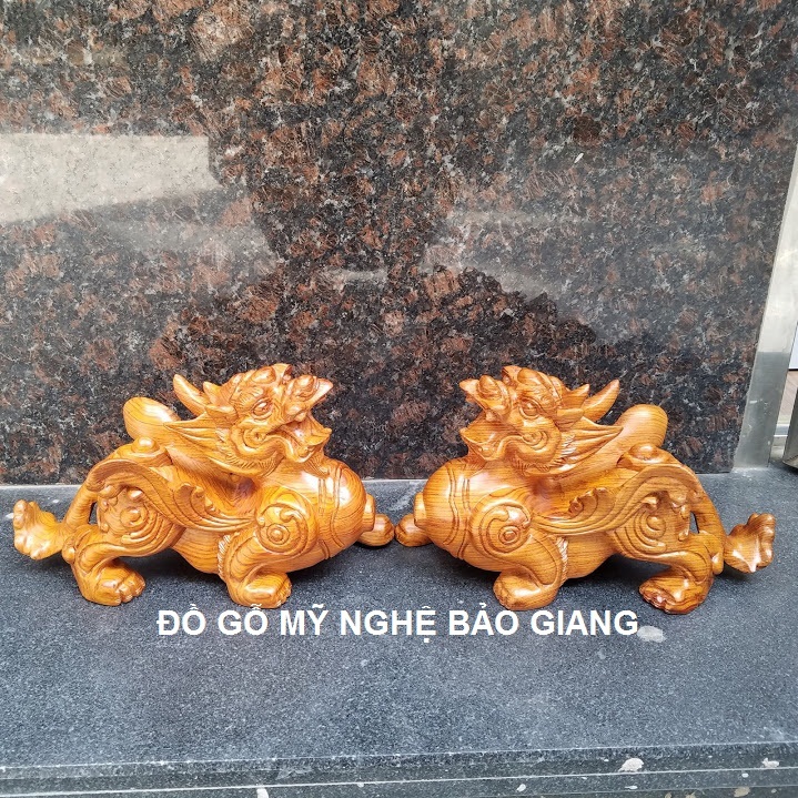 Cặp tỳ hưu gỗ hương dài 20 cm