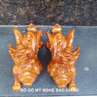 Cặp tỳ hưu gỗ hương dài 20 cm