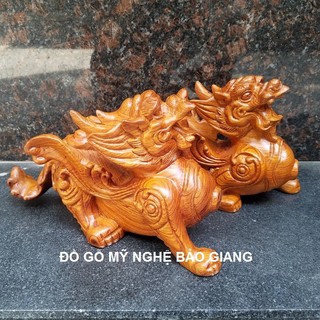 Cặp tỳ hưu gỗ hương dài 20 cm
