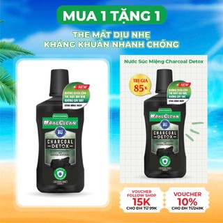 Nước súc miệng OralClean Charcoal Detox 500ml