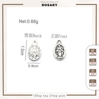 Mẫu ảnh Đức Mẹ ban ơn hợp kim kẽm không gỉ TG05 phụ kiện handmade Công Giáo