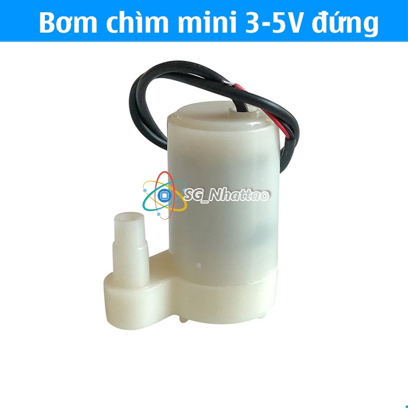 Máy bơm chìm mini DC 3 - 5V Loại đứng