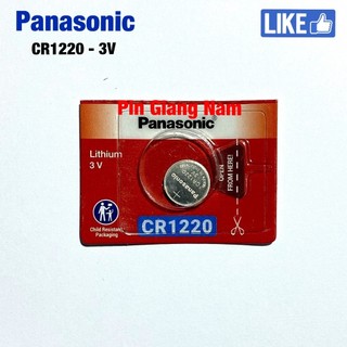 Pin CR1220 Panasonic 3V Lithium vỉ 1 viên Hàng Chính Hãng - Made in Indonesia