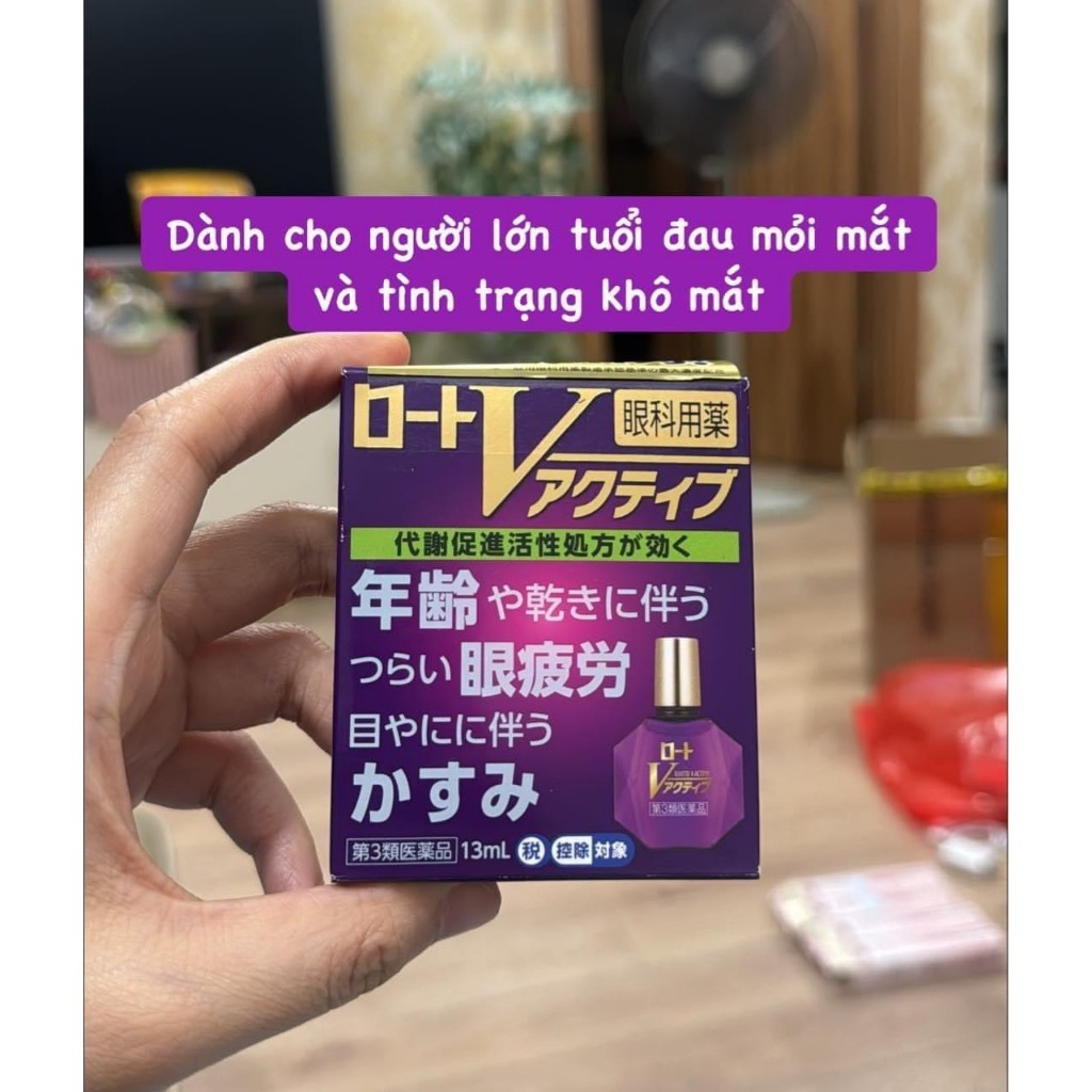 Nước nhỏ mắt cao cấp Rohto V premium Nội Địa Nhật Bản