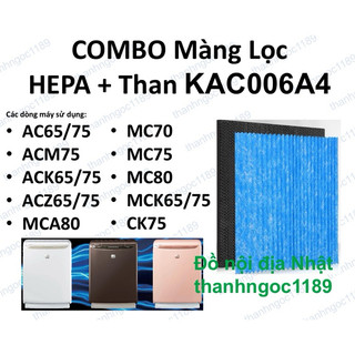 Màng lọc hepa+than hoạt tính daikin kac006a4