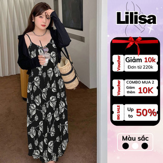 Váy bầu đẹp LILISA, đầm bầu dáng babydoll thiết kế họa tiết hoa nhí dập ly kèm áo khoắc ngoài thu đông