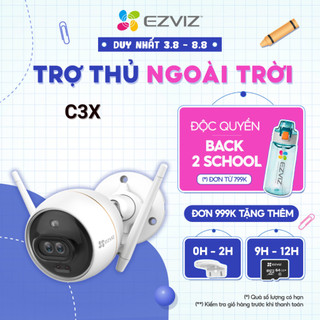 [Nhập ELEZ15 giảm 10%] Camera WIFI Ngoài Trời EZVIZ C3X 1080P, IP67, Ghi Hình Màu, AI Phát Hiện Người/Xe