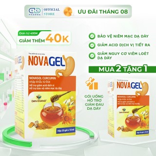 Gói Uống Hỗ Trợ Giảm Đau Dạ Dày Tức Thì Novagel Hộp 20 Gói