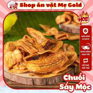 Chuối sấy mộc không đường, chuối sấy giòn healthy