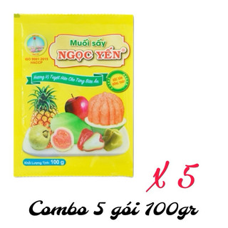 Muối Sấy Ngọc Yến combo 5 gói 100g - Muối Chấm Gì Cũng Ngon DACSANPHANRANGSO1