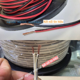 Dây loa lõi đồng ko oxy nhập khẩu hãng TH cable 2×0,5ly dùng cho loa máy tính, loa công suất nhỏ. 2 mẫu dây