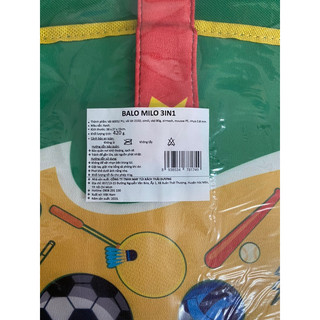 Balo Milo Đa Năng 3 trong 1 (quà tặng từ Milo)