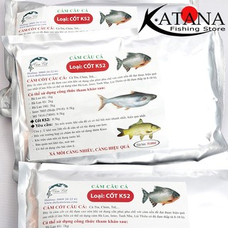 Cám Câu Cá - Cốt Vàng, Cốt Đen, Cốt K52 Bịch 500gr