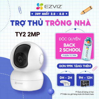[Nhập ELEZ15] Camera WI-FI EZVIZ TY2 Trong nhà 1080P (Nâng cấp từ C6N, TY1), Quay Quét 360 Độ, Đàm Thoại Hai Chiều