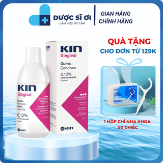 Nước súc miệng kin gingival ngăn ngừa viêm nướu, hôi miệng, chảy máu chân răng, sát khuẩn, sạch mảng bám 250ml, nsm