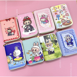 Ví Labubu Capybara Loppy Loopy khóa kéo 11 ngăn Ví Nữ Ngắn Cute Đáng yêu