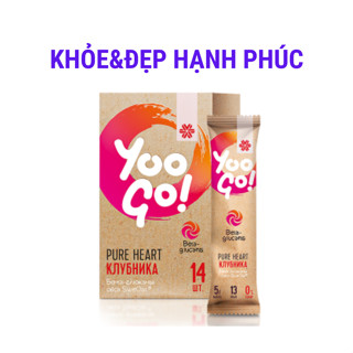 [ Yoogo tiểu đường - Siberian ] TPBS YOO GO Pure Heart Drink Mix (Strawberry) -14 Gói/hộp