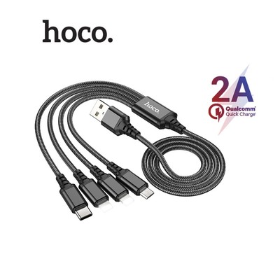 Cáp sạc 2.0A Hoco X76 Type-C /Micro/ 2 cổng ip dây dù chống gẫy dập dài 1M