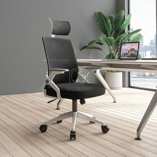 Ghế xoay công thái học văn phòng ghế làm việc tay gập 401