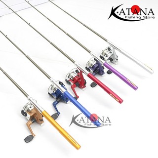 Cần Câu Bút mini - MÁY ĐỨNG - Tặng Kèm Lưỡi, Phao, Phụ Kiện