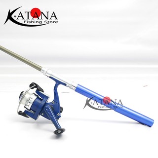 Cần Câu Bút mini - MÁY ĐỨNG - Tặng Kèm Lưỡi, Phao, Phụ Kiện