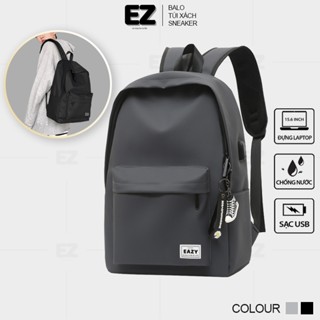 Balo đi học chống nước thời trang đựng laptop 15.6 inch EZ BALO Cặp học sinh nam nữ đẹp BLU02