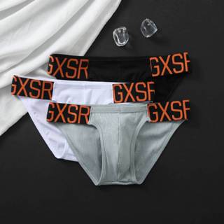 [free ship 50k + che tên đơn hàng] quần lót nam, quần lót tam giác hở sườn in chữ đẹp (hình chụp tại shop)