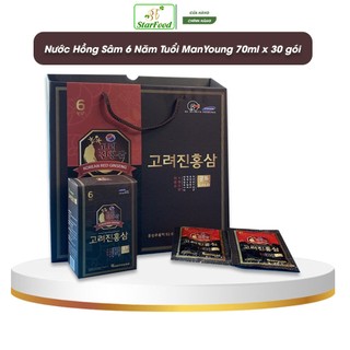 Nước hồng sâm 6 năm tuổi manyoung 70ml x 30 gói
