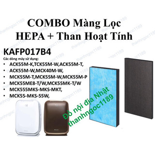 Combo Màng lọc khí hepa + than hoạt tính Daikin (KAFP017B4) Trứng